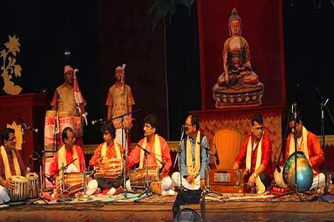 Nachari Geet live folk Shiv bhajan singers at temple
